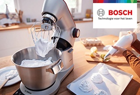 Tot 30% korting op de keukenmachines van Bosch