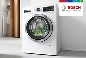 15% korting op het uitgebreide assortiment Bosch wasmachines 