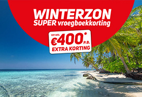 Boek je winterzonvakantie met super vroegboekkorting! Tot wel €400,- per boeking